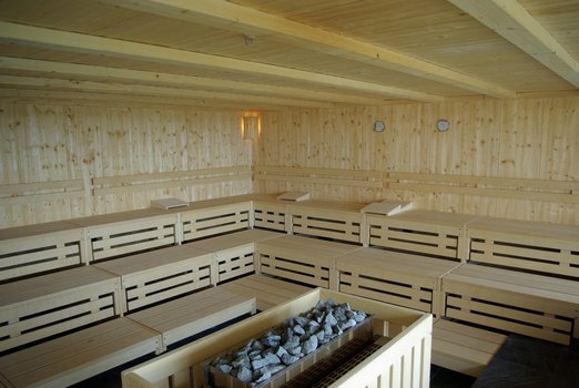 Sauna helles Holz